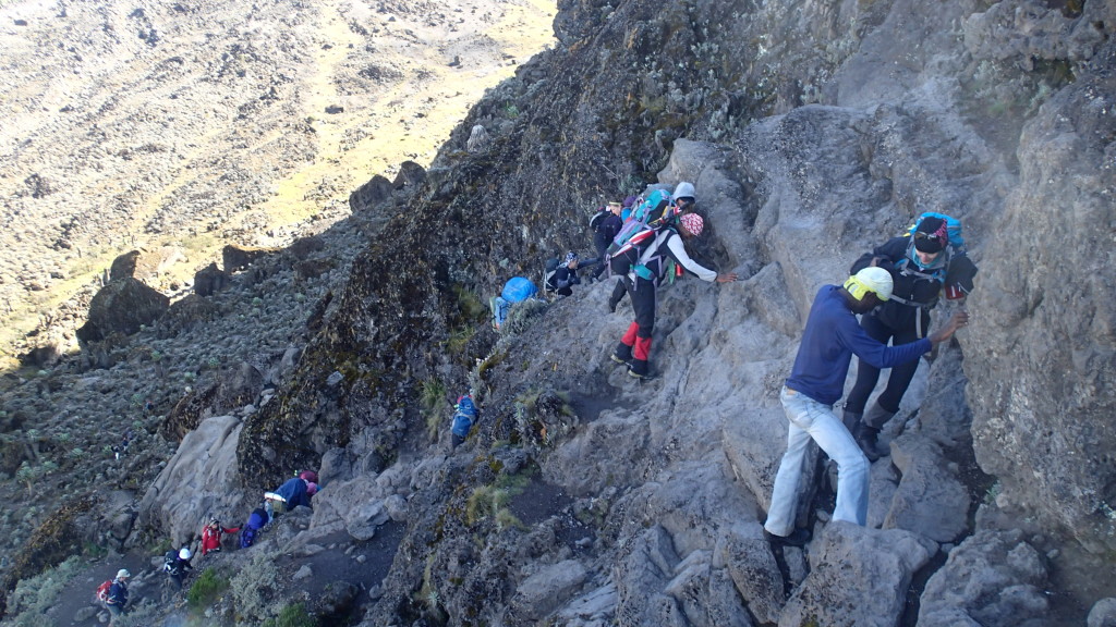 Climbing the Barranco Wall